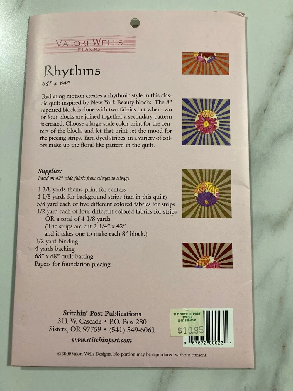 Rhythms by Valori Wells designs quilt pattern stitchin post y2k vintage